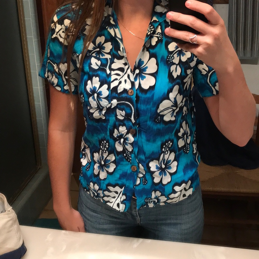 Blue Hawaiian shirt